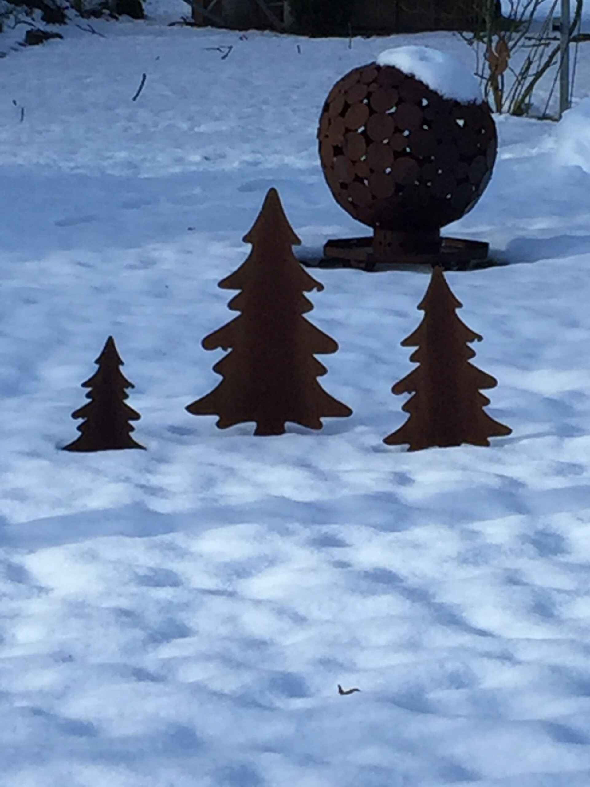 Gartenstecker "Tannenbäume" (3er-Set)